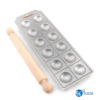 Pastalinda Tableta 12 Ravioles 57x57 Molde Aluminio C/palo