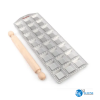 Pastalinda Tableta 24 Ravioles 47x47 Molde Aluminio C/palo